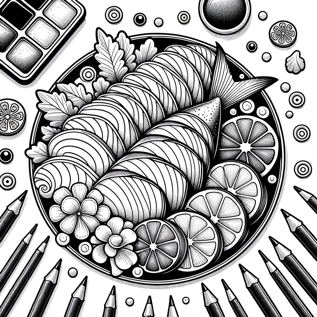 刺身を使った最新のぬりえアイデアとトレンド