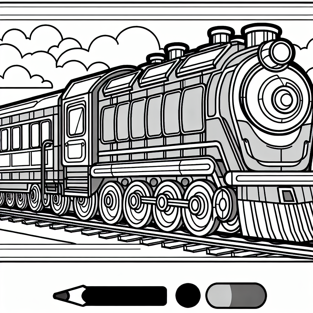 電車を使ったぬりえアイデアと最新トレンド