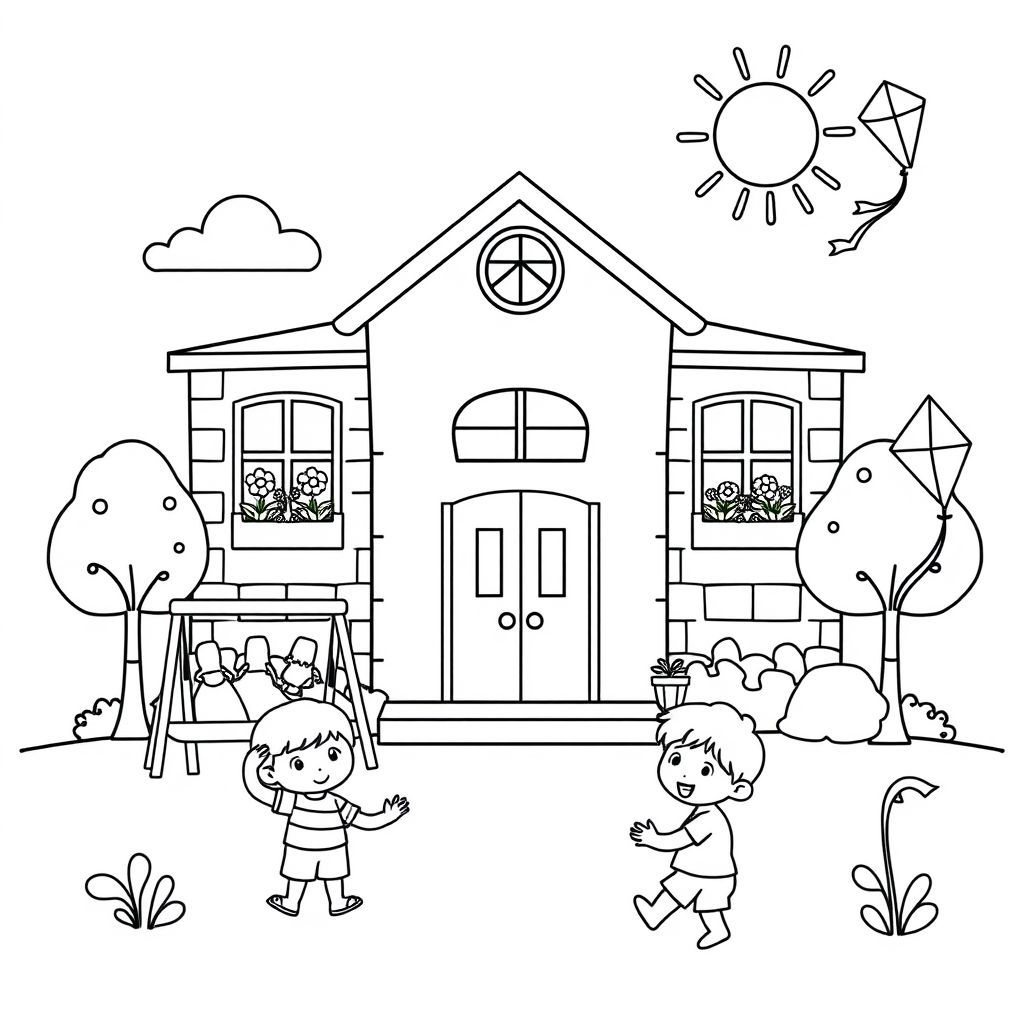 学校をテーマにした楽しい塗り絵アイデア
