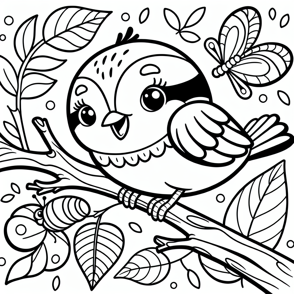 スズメの塗り絵アイデアと楽しみ方