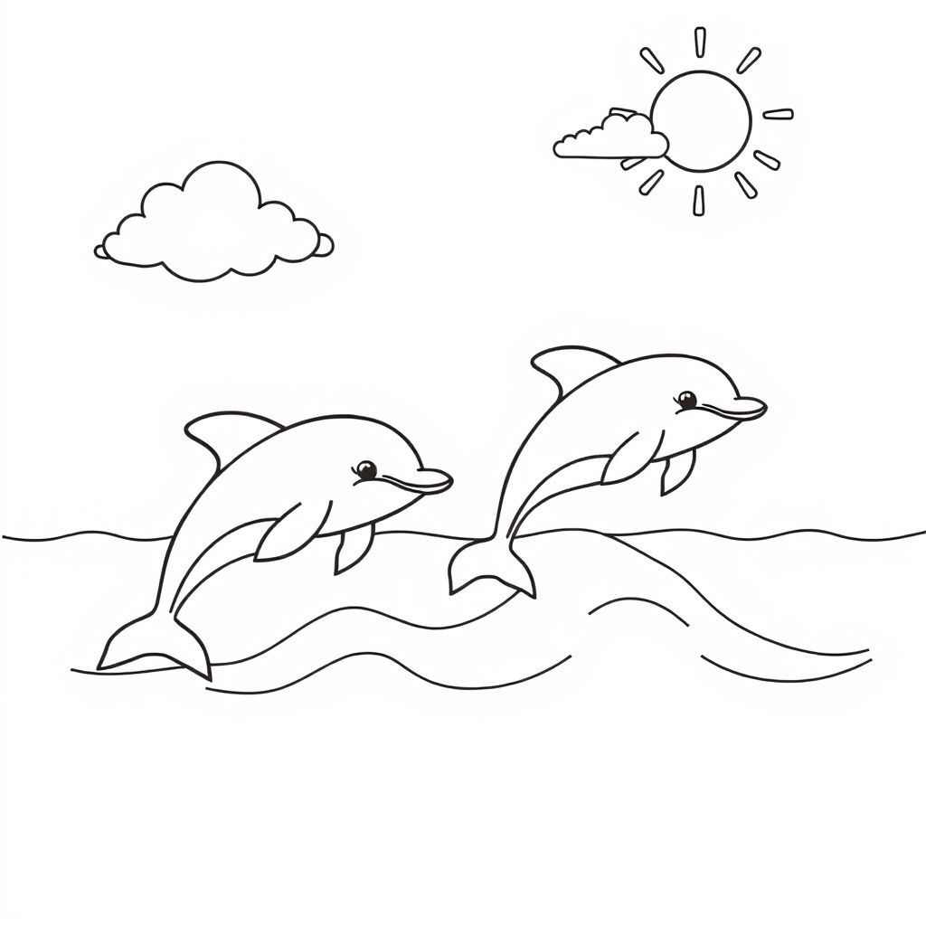 海のイルカをテーマにした塗り絵の楽しみ方