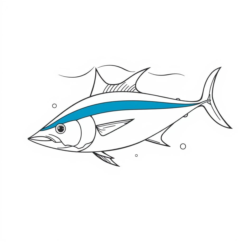 マグロをテーマにした魅力的な塗り絵アイデア