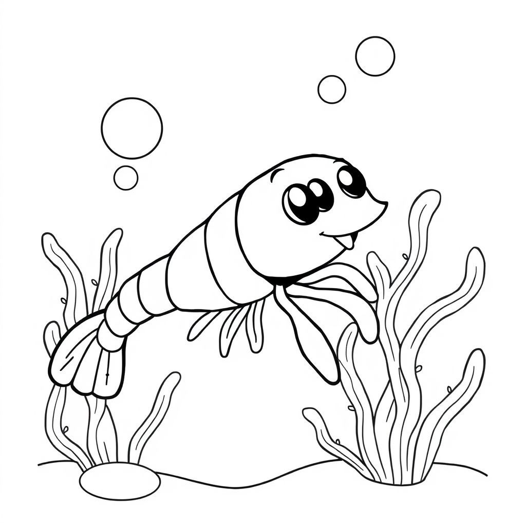 エビをテーマにした塗り絵アイデアと楽しみ方