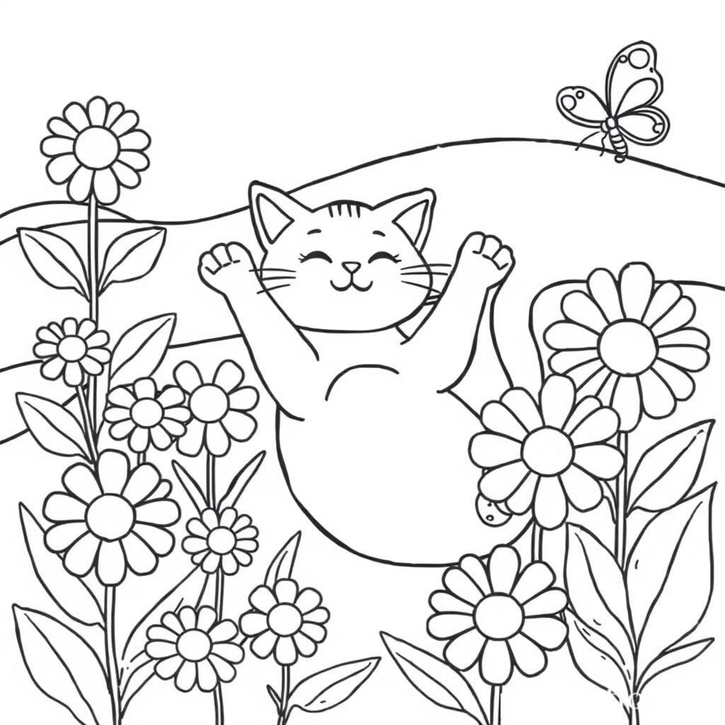 猫をテーマにした塗り絵で楽しむ創造力とリラックス