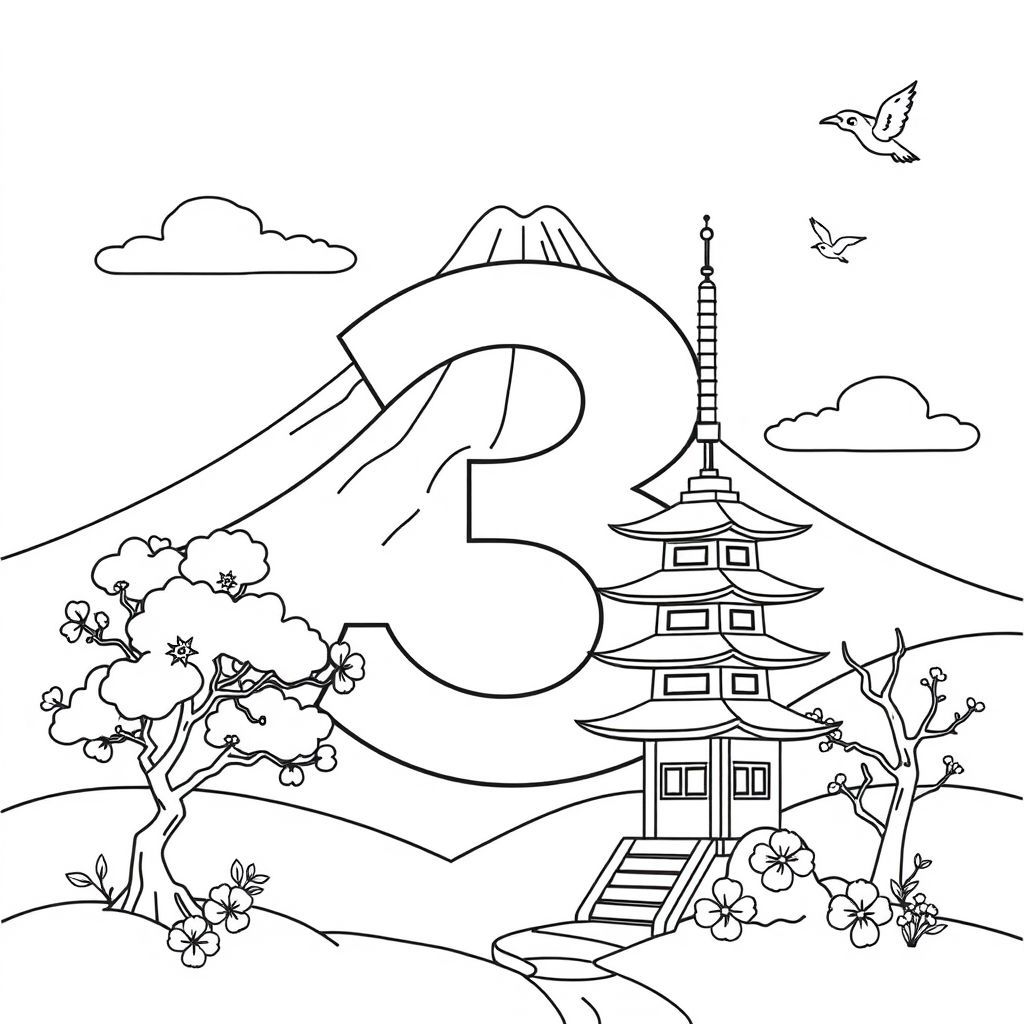 日本の塗り絵アート - 創造力を引き出す3番目のテーマ