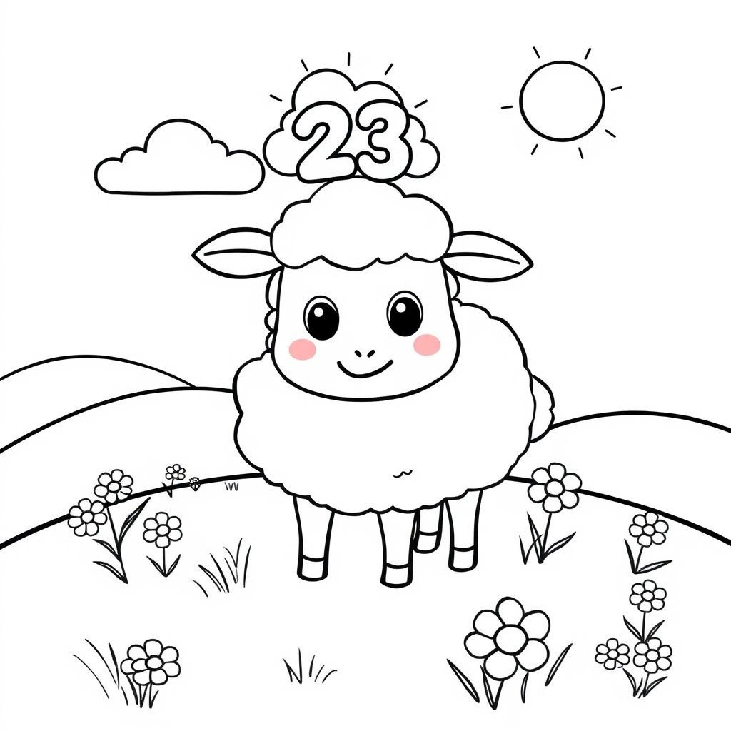 羊の塗り絵アイデア - 創造力を引き出す楽しい時間