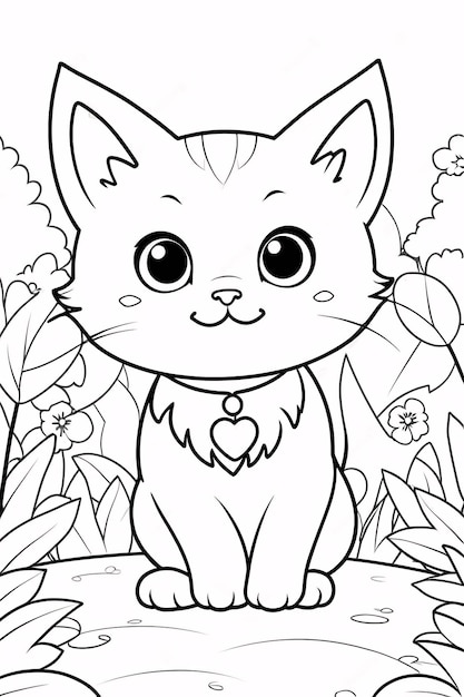 子ども向け可愛い子猫の塗り絵｜無料でダウンロードして楽しもう！